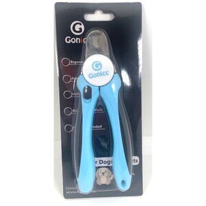 Gonicc Ergonomic Pet Nail Trimmer Safety Stop Nail File Included Dogs